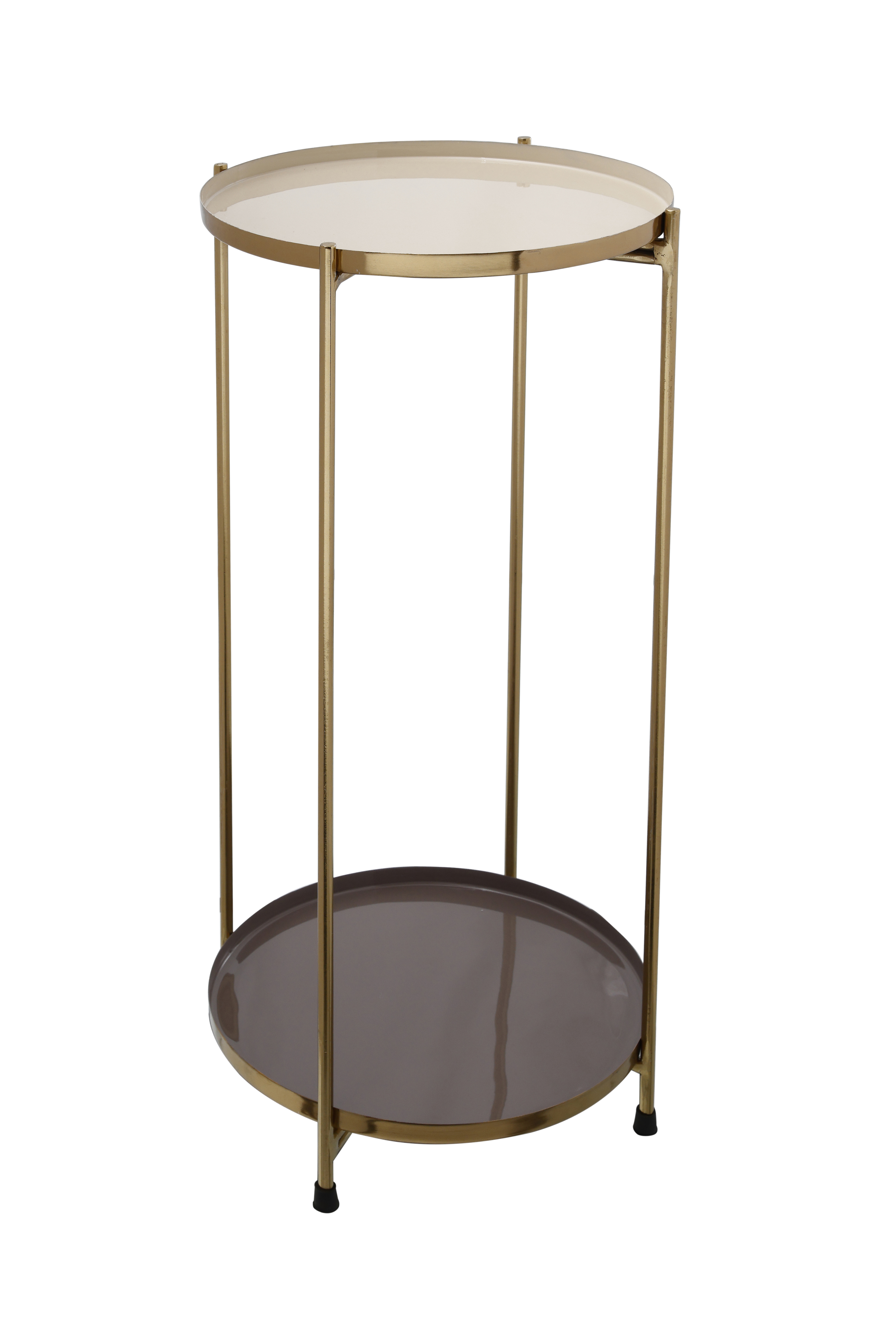 Beistelltisch Art Deco 1025 Elfenbein / Grau