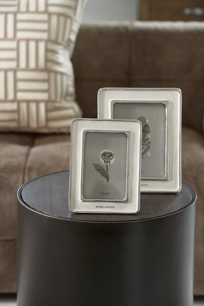 RM Pepe Photo Frame white silver 10x15