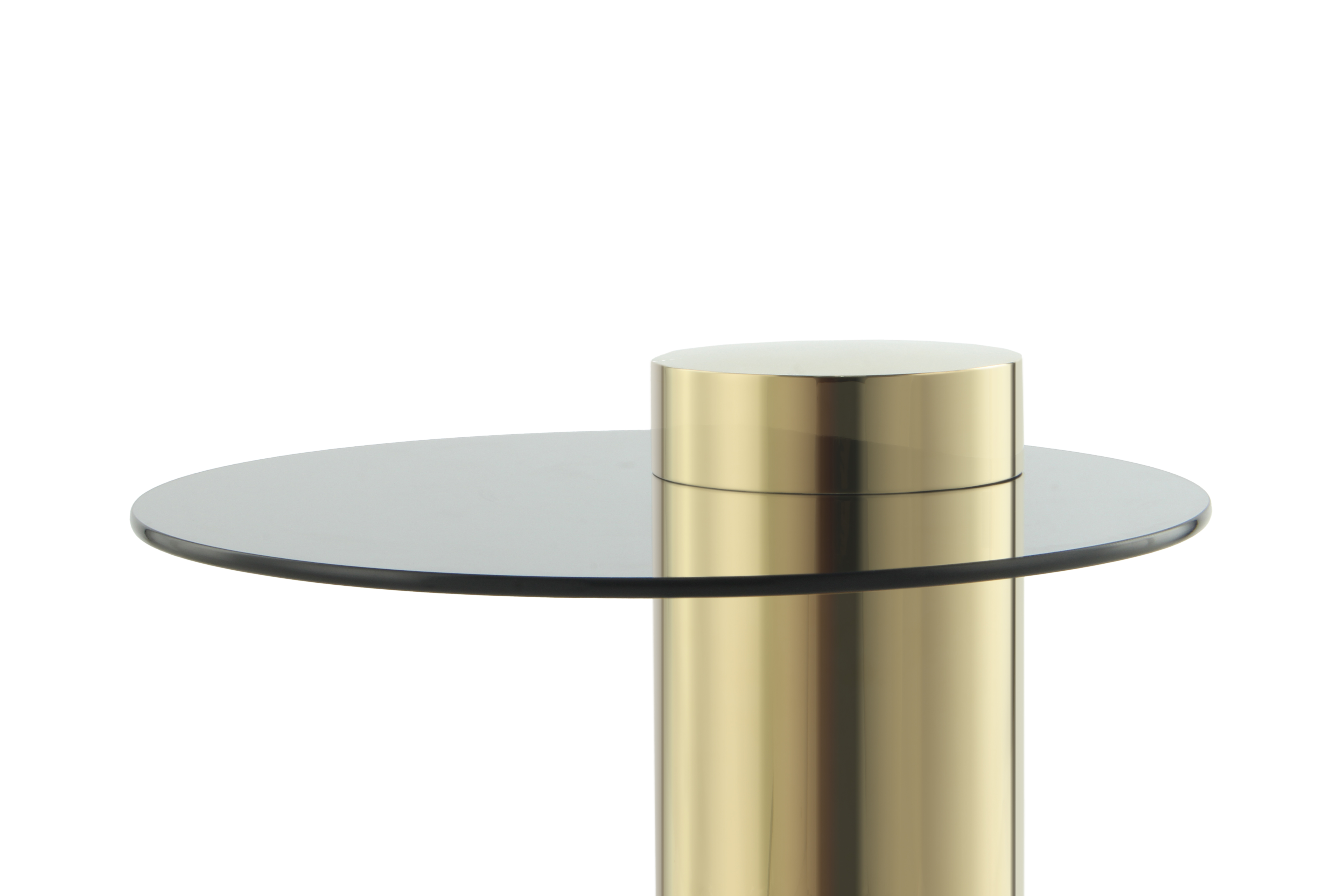 Beistelltisch Ontario 125 Gold / Grau