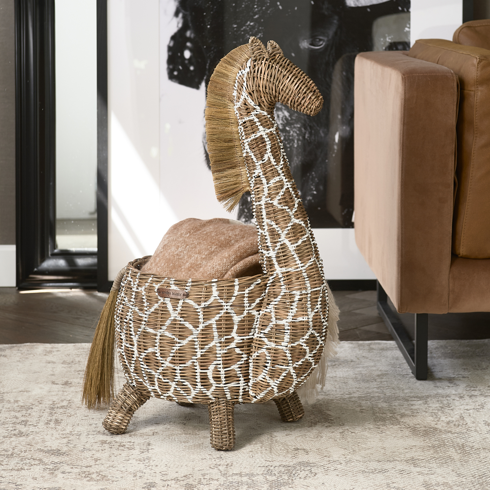 Happy Giraffe Basket