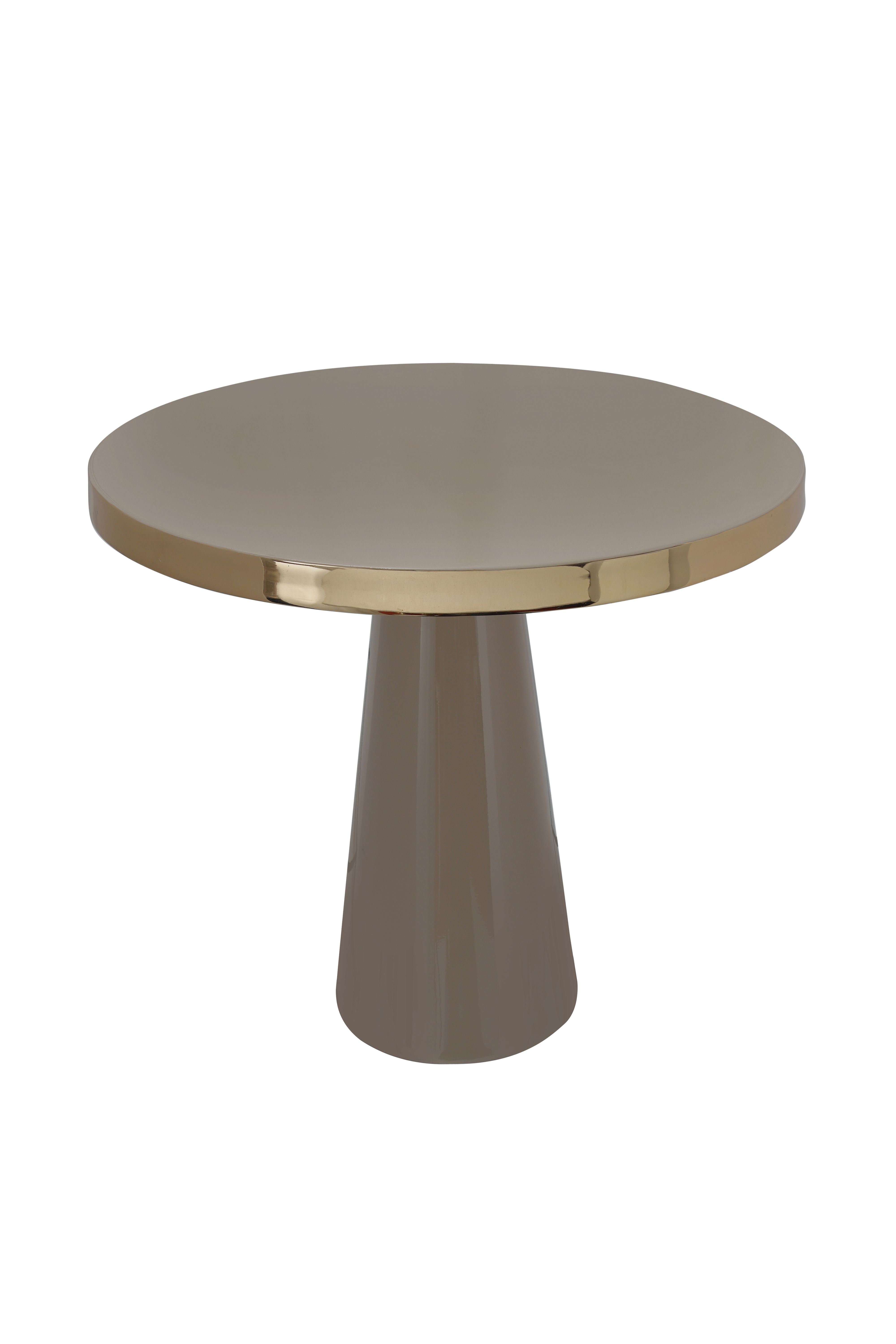 Beistelltisch Art Deco 625 Taupe / Gold