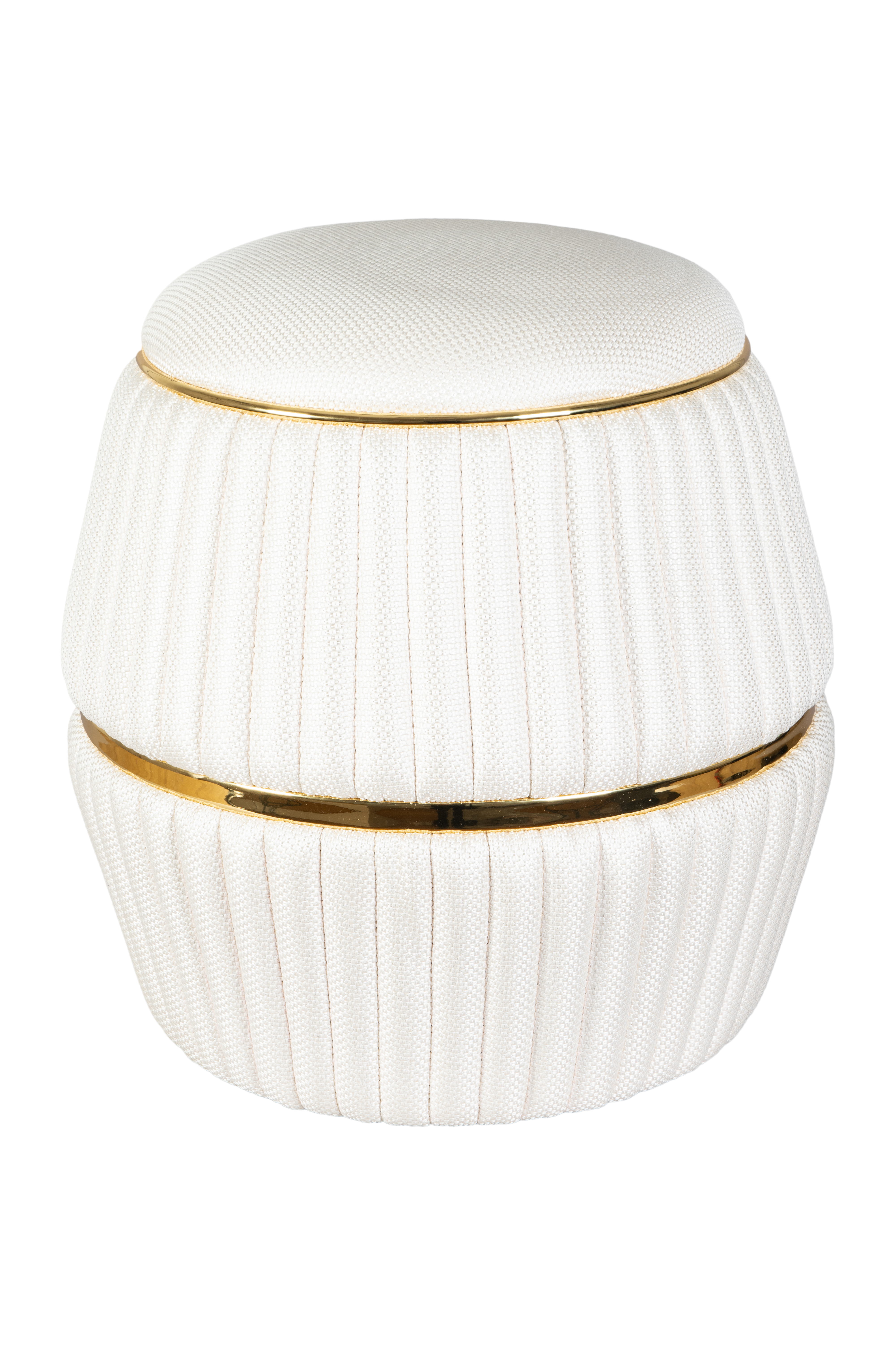 Hocker Doric 245 Elfenbein / Gold