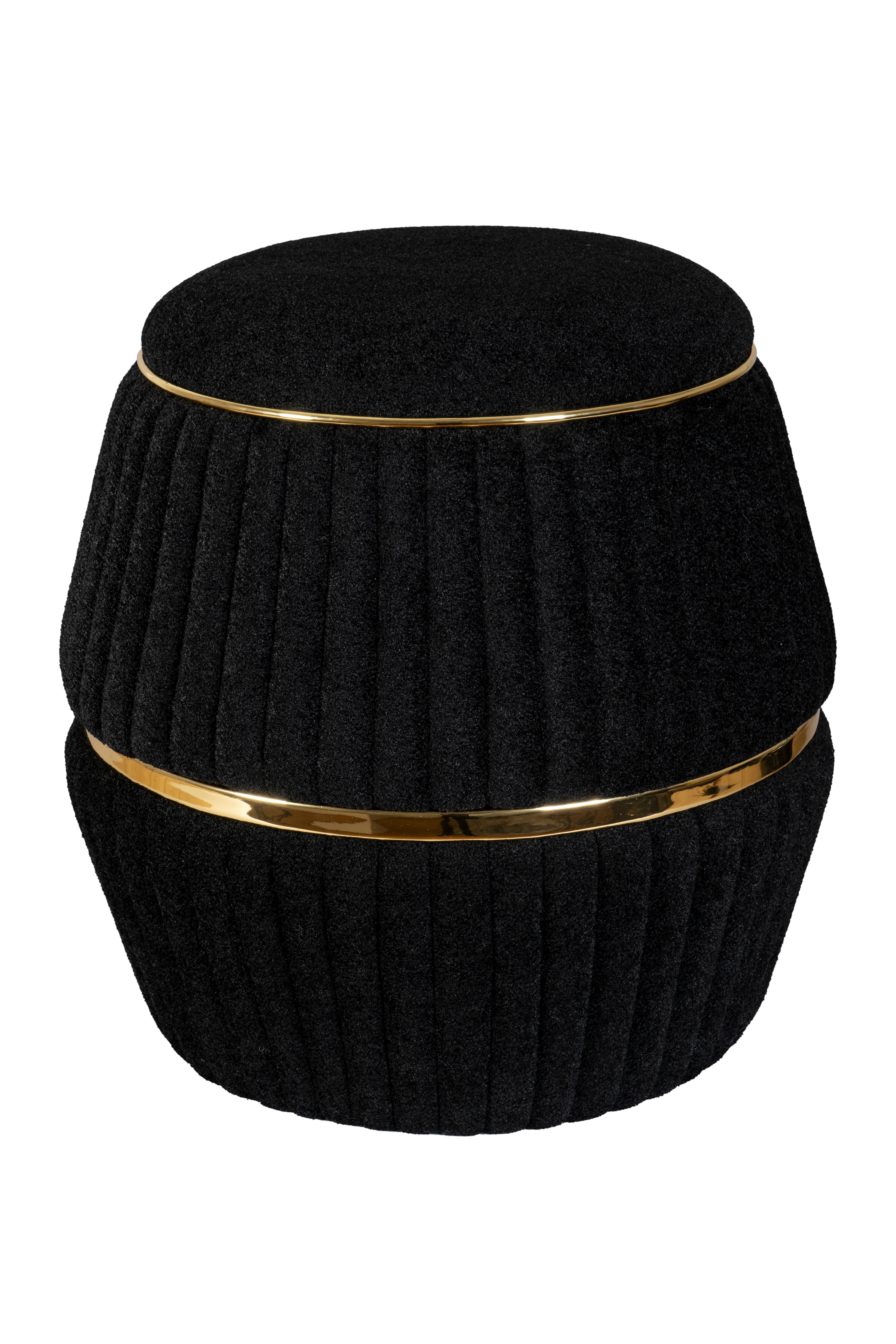 Hocker Doric 235 Schwarz / Gold