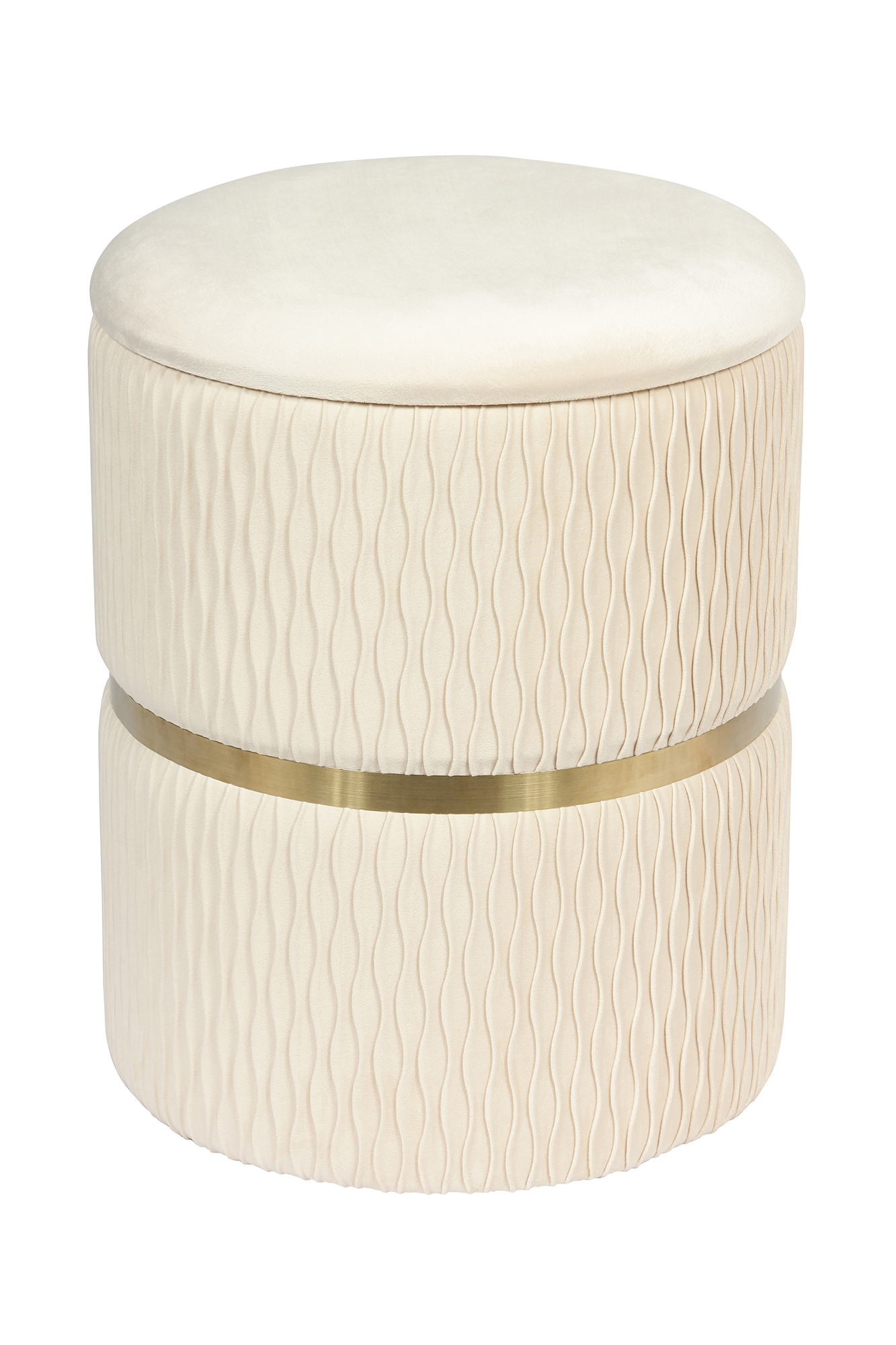 Hocker Milas 100-IN 2er-Set Creme