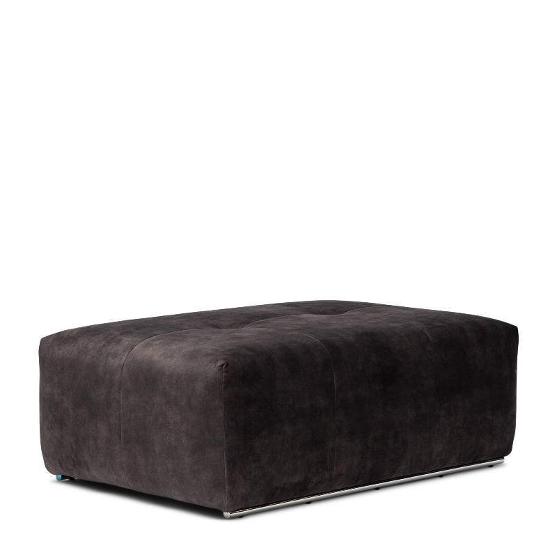 The Mark II Footstool 114 cm, velvet, grimaldi grey