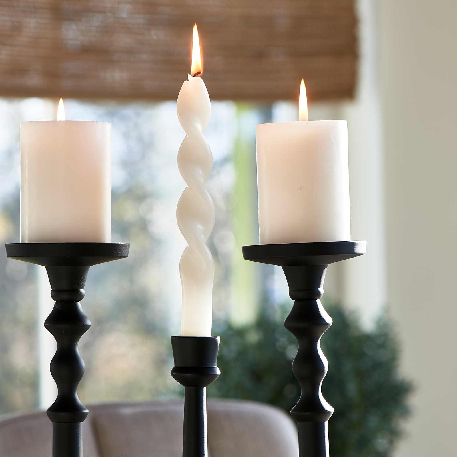 RM Warrington Candle Holder black