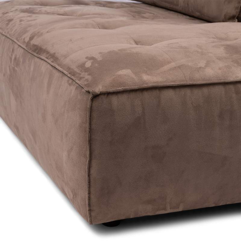 Brandon Lounger Right, scottish suede, liver