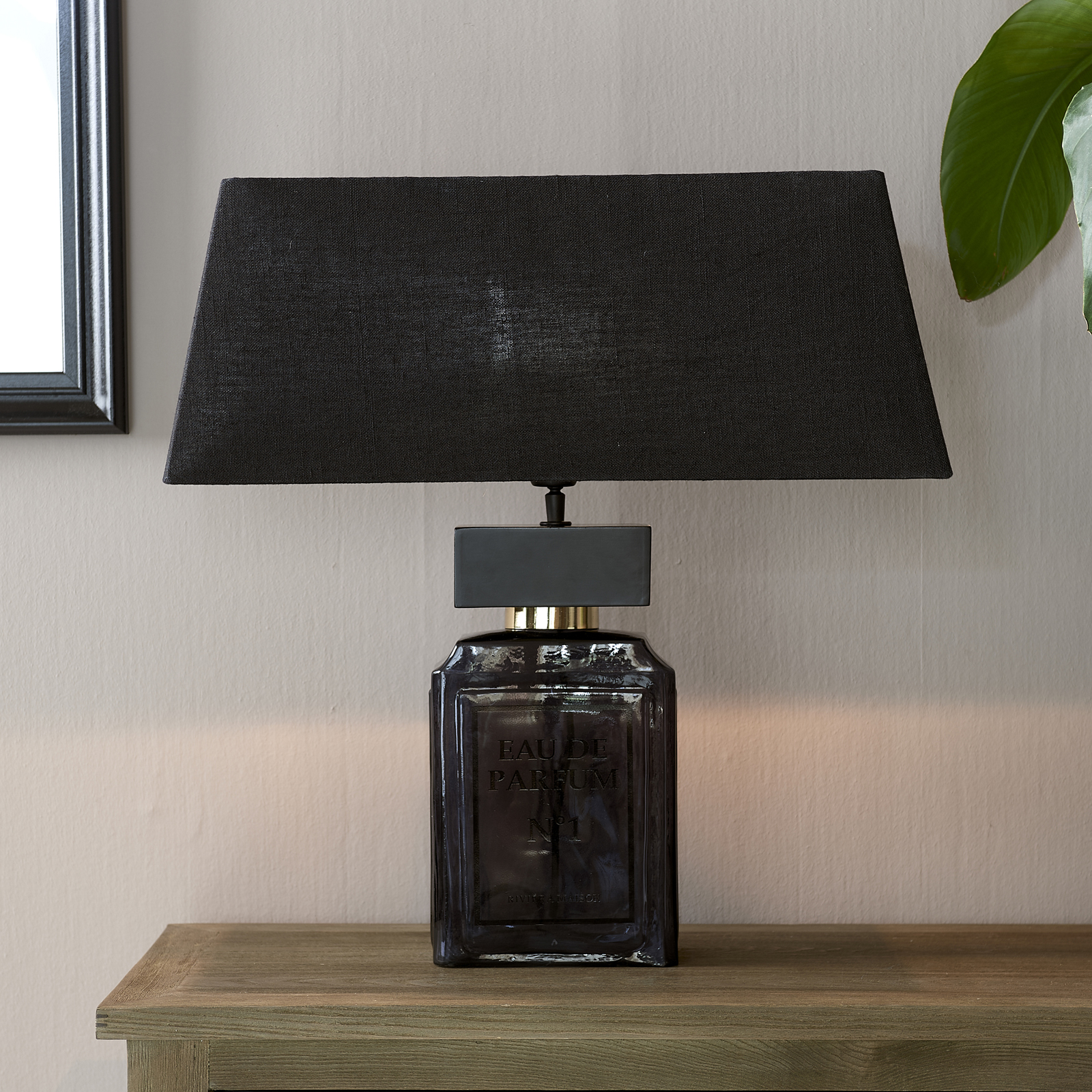 Rectangular Lampshade black 15x60