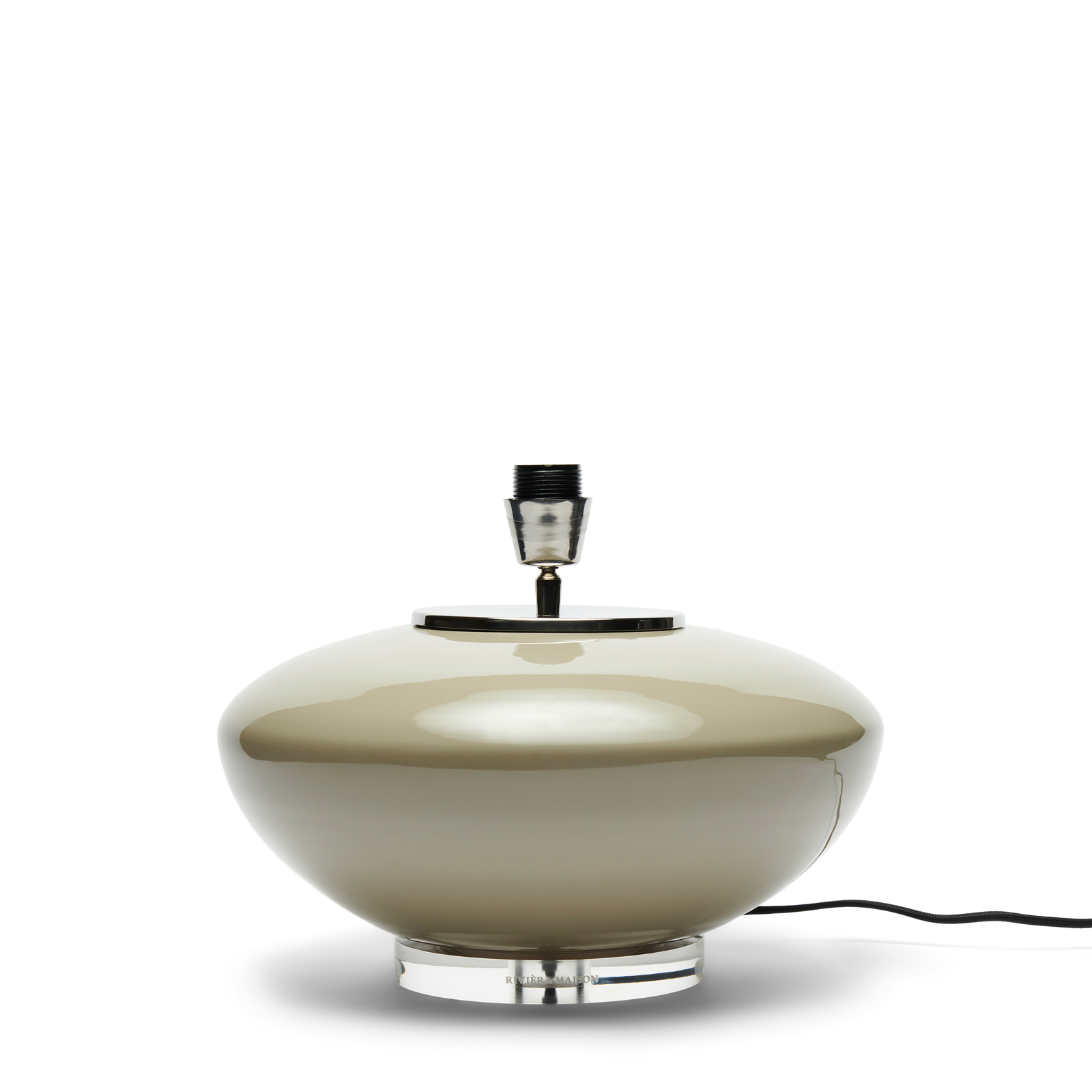 RM Glass Bauble Table Lamp flax