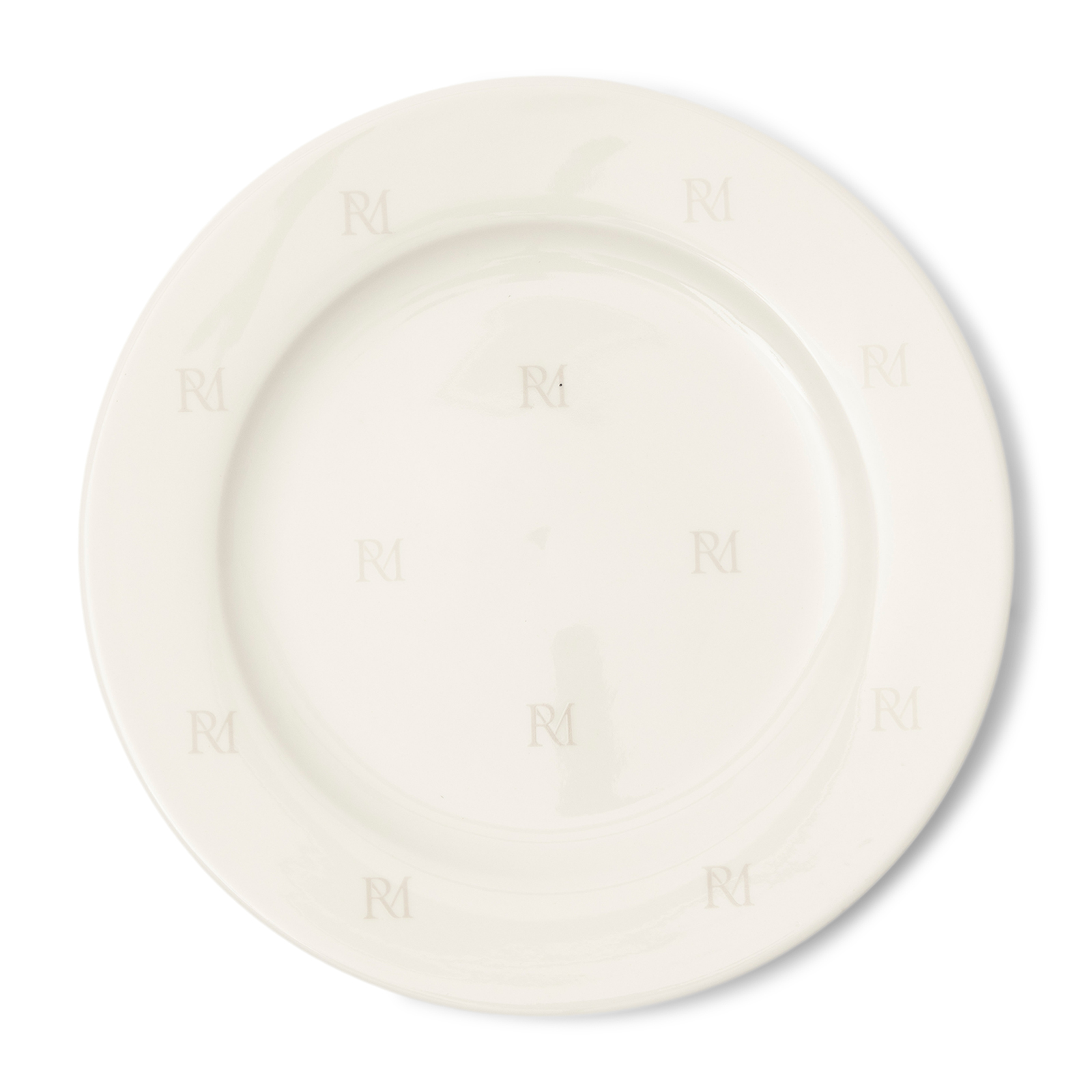 RM Monogram Breakfast Plate