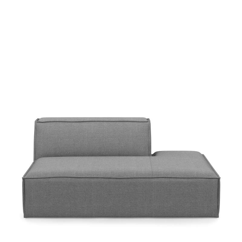 The Jagger Lounger Right, washed cotton, grey