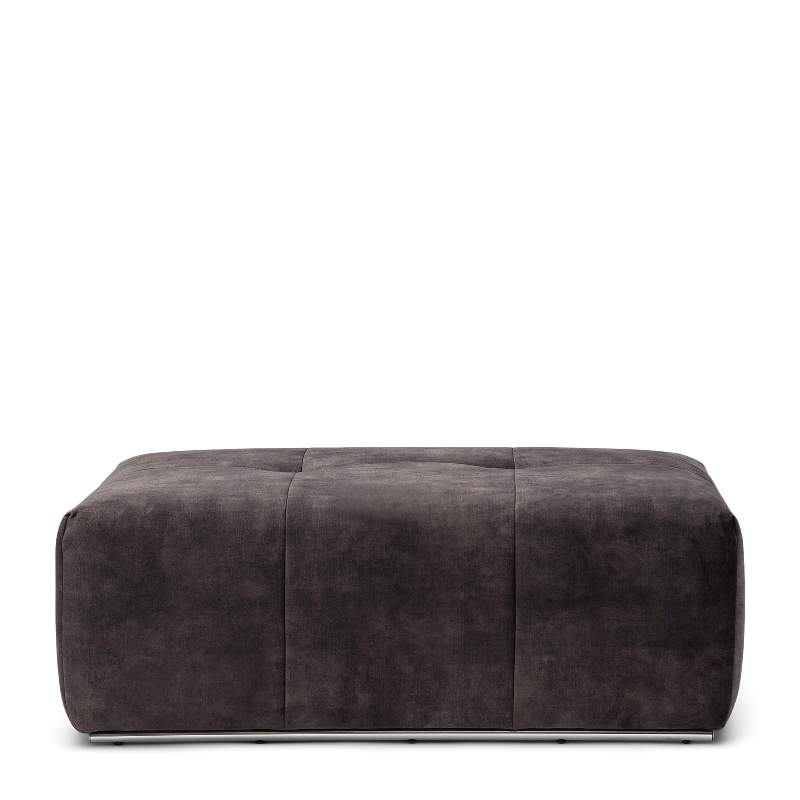 The Mark II Footstool 114 cm, velvet, grimaldi grey