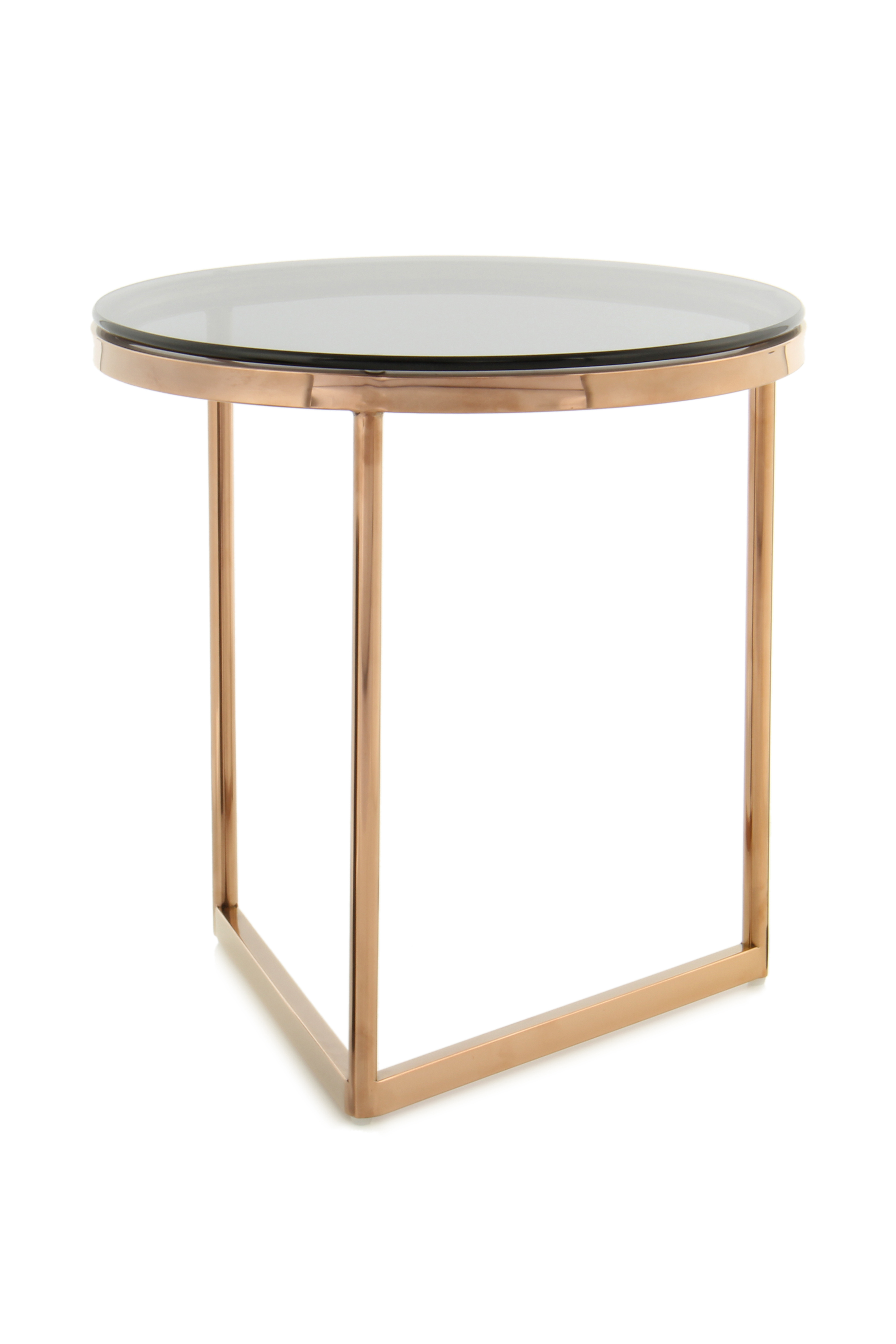 Beistelltisch Wynona 125 Grau / Roségold