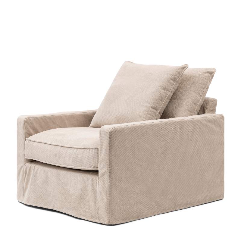 Lennox Armchair, recycled weave, brompton beige