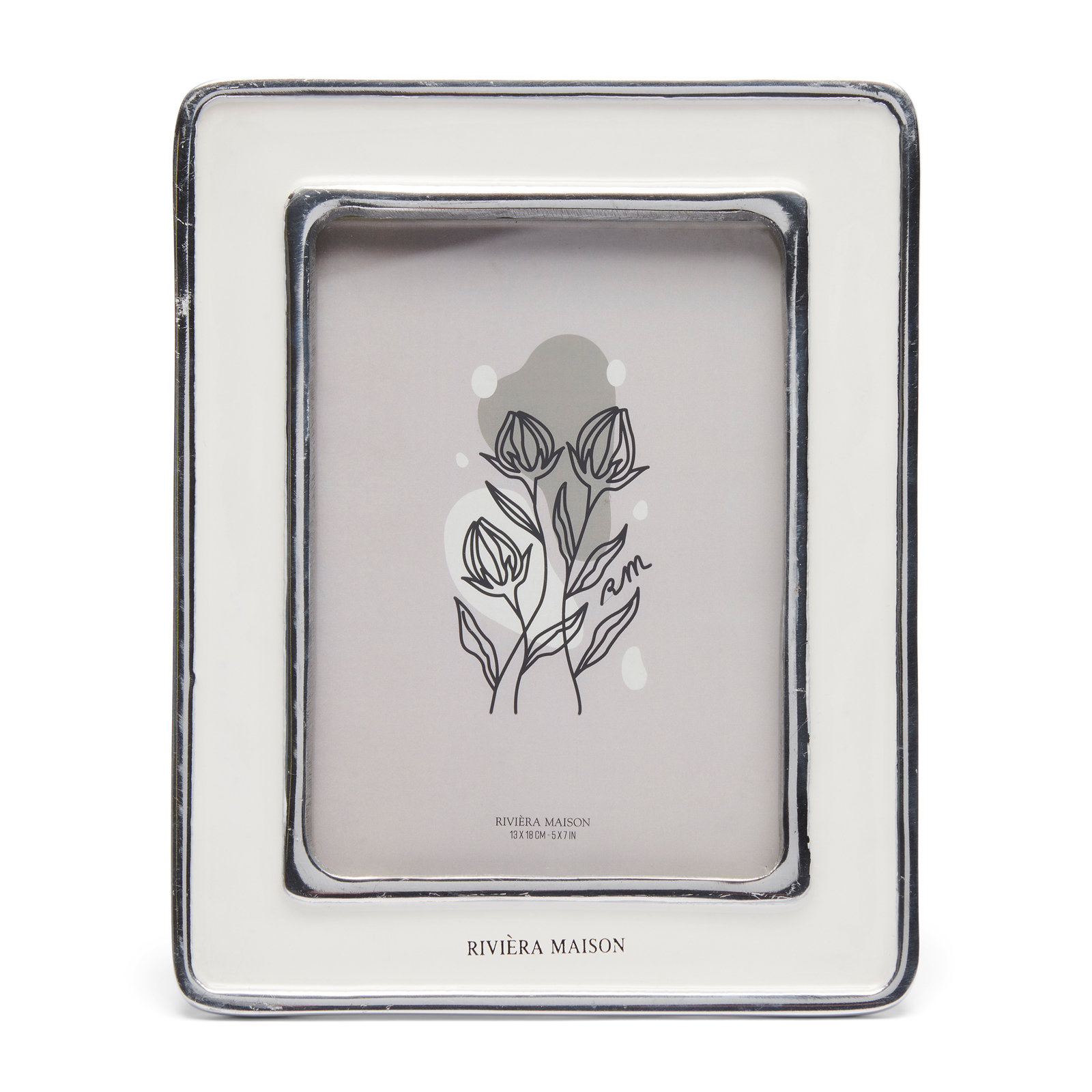 RM Pepe Photo Frame white silver 13x18