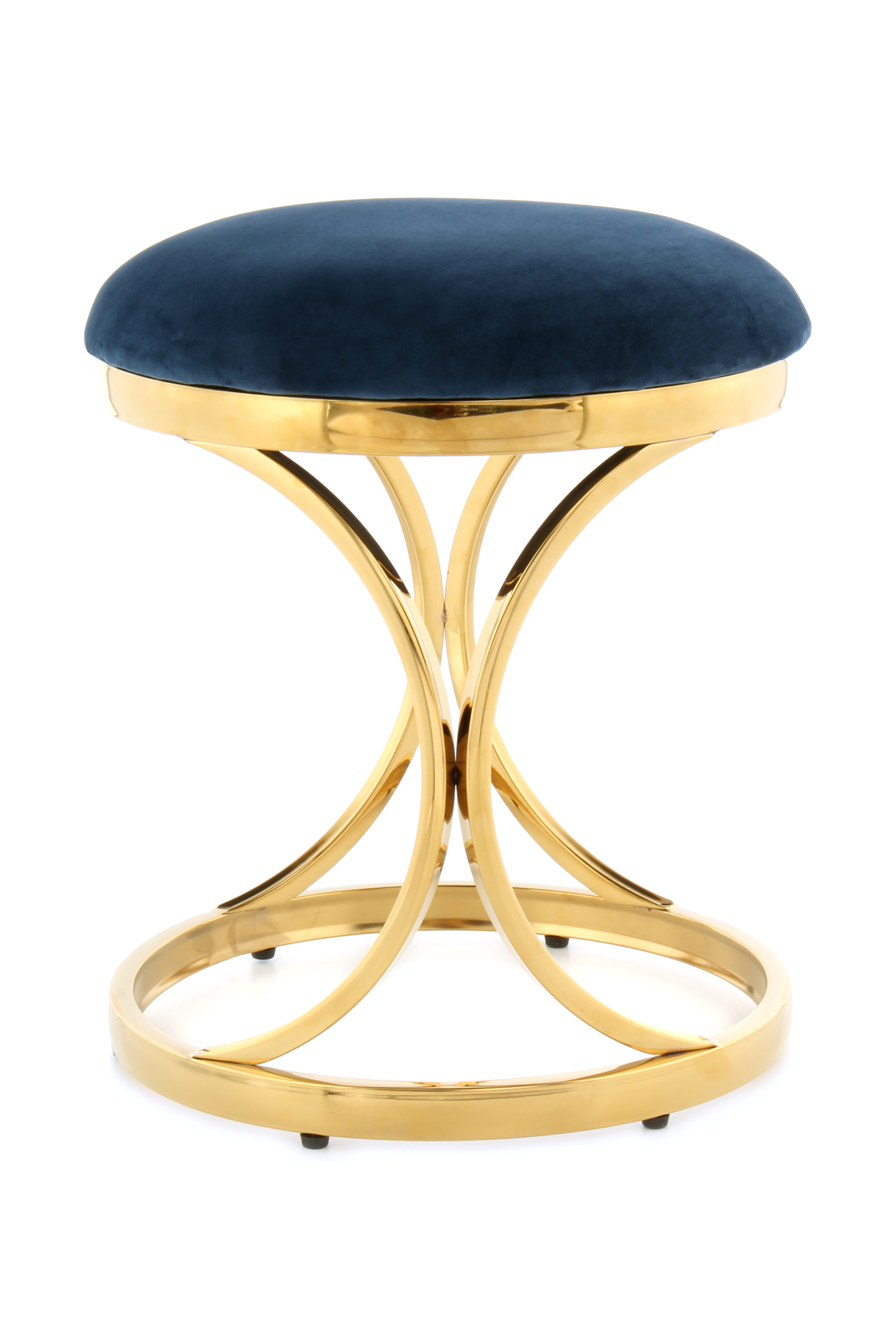 Hocker Weyda 325 Blau / Gold