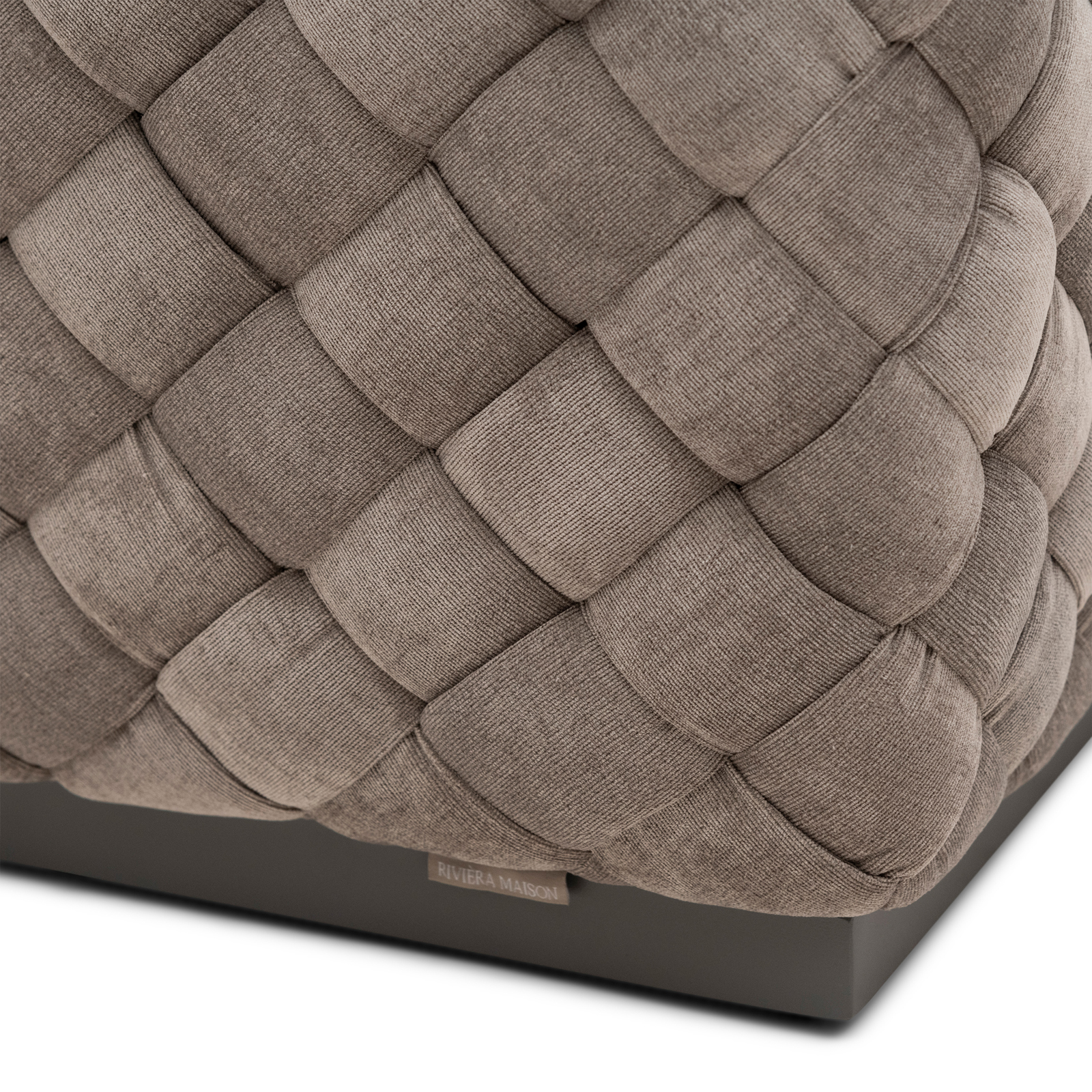 Room 48 Stool 40x40, fine tweed, pebbles