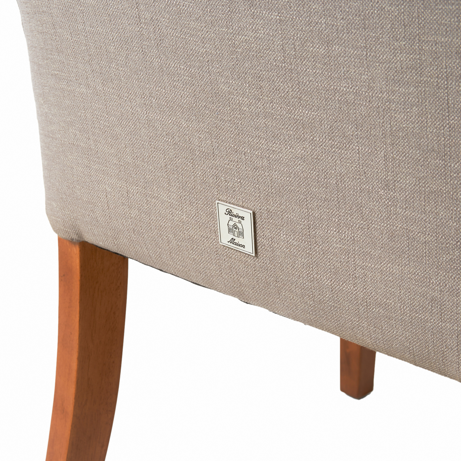 La Scala Dining Armchair, linen, flax