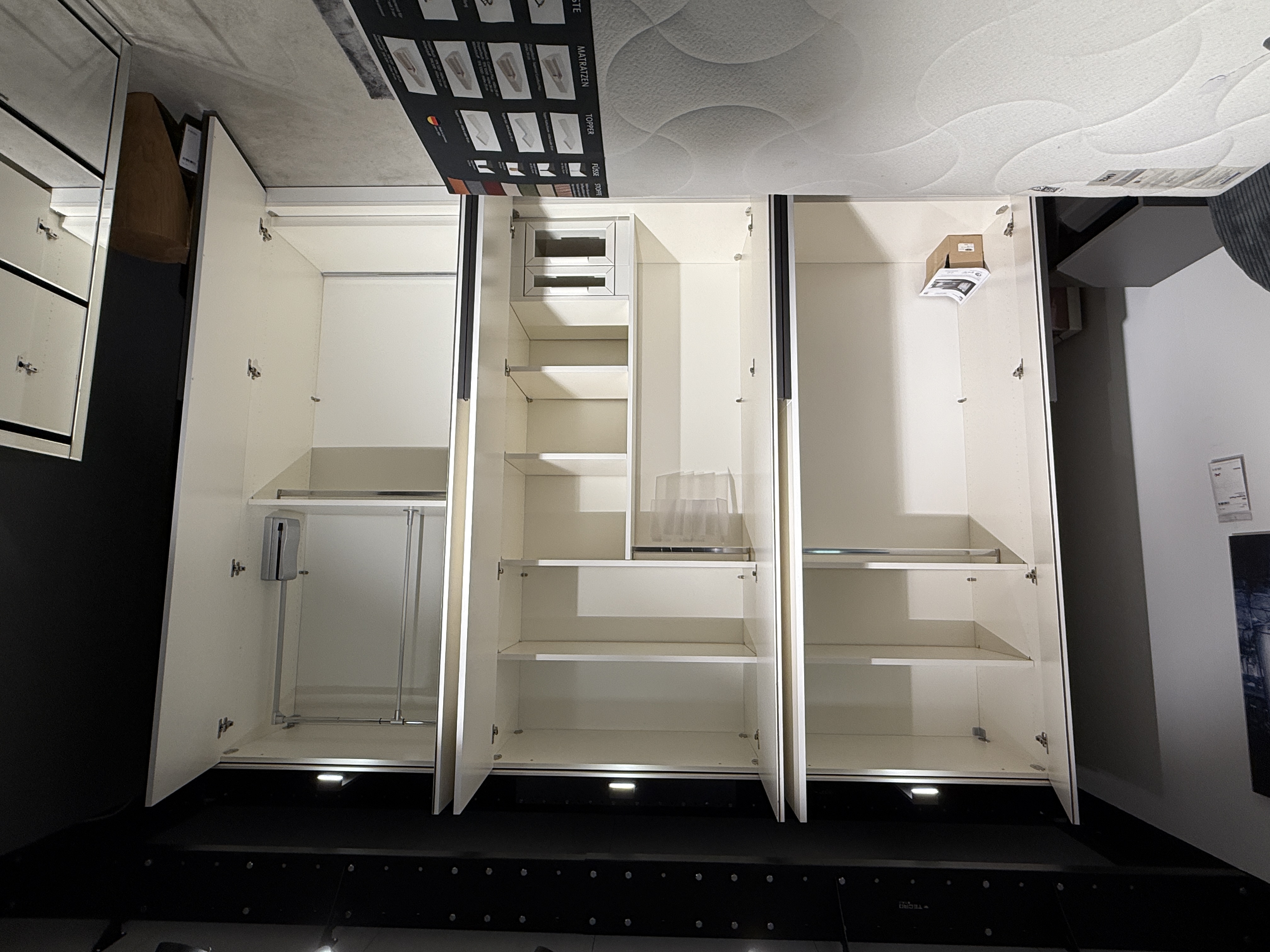 Kleiderschrank Misena Schlafzimmer Inkl. Beleuchtung Weiß