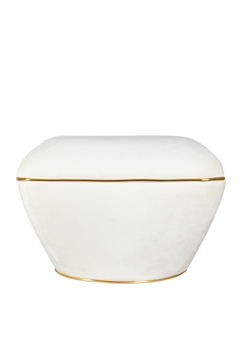 Hocker Contessa 125 Elfenbein / Gold