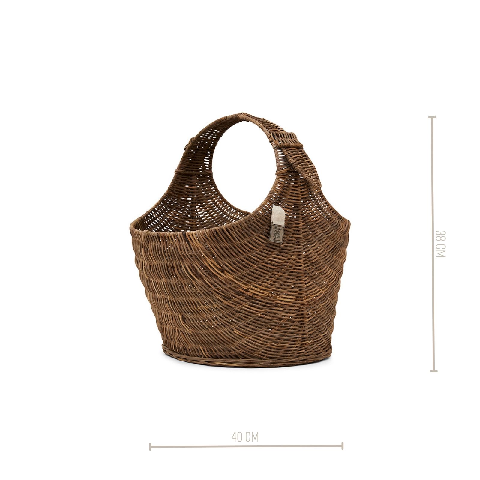 Rustic Rattan Best Magazine Basket