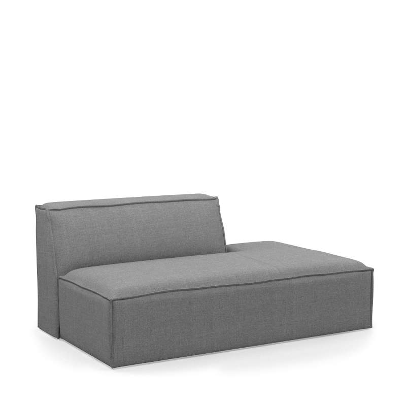 The Jagger Lounger Right, washed cotton, grey
