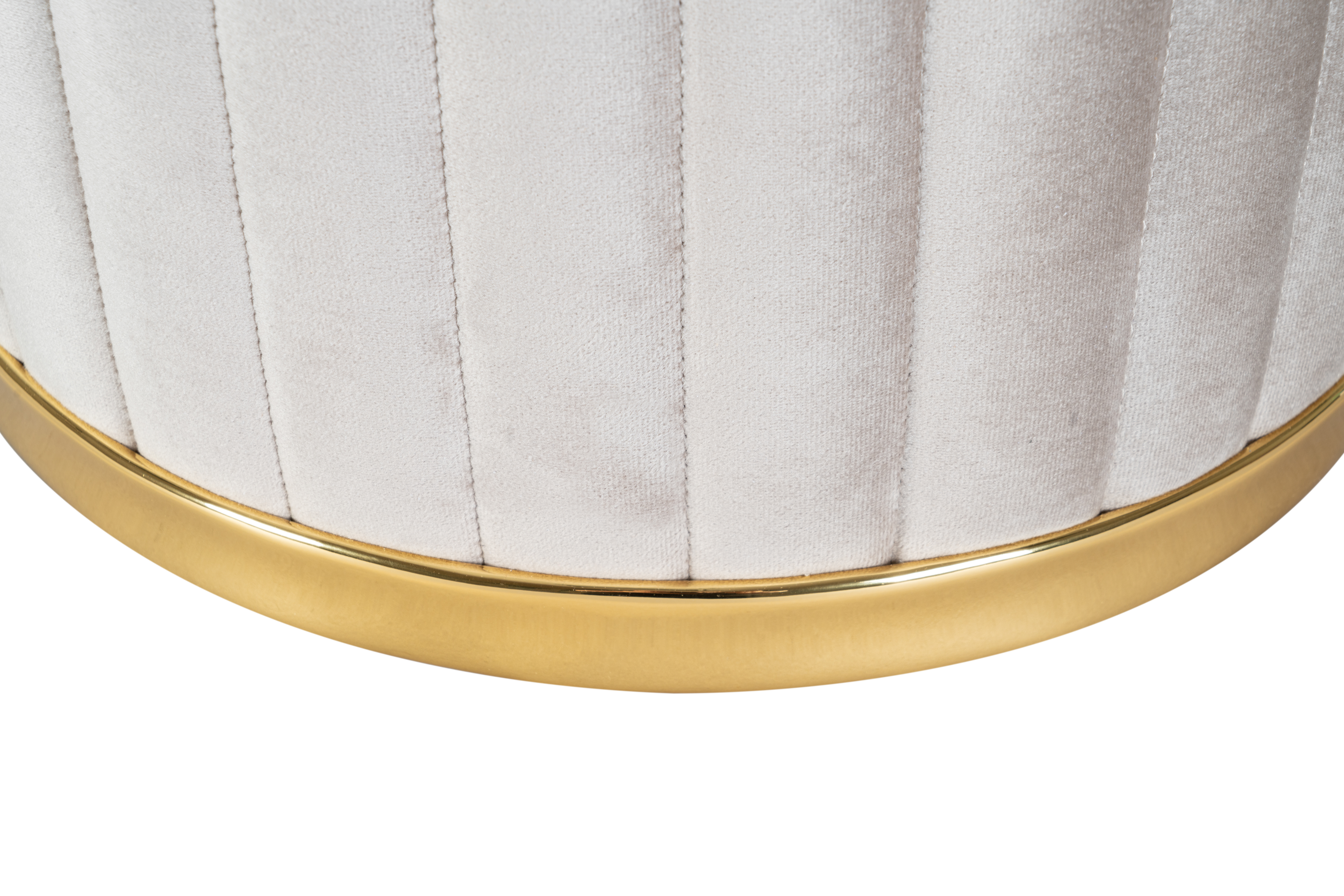 Hocker Doric 125 Taupe / Gold