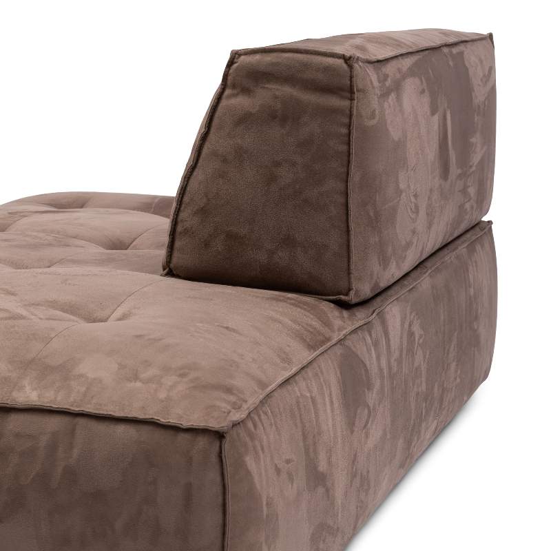 Brandon Lounger Right, scottish suede, liver