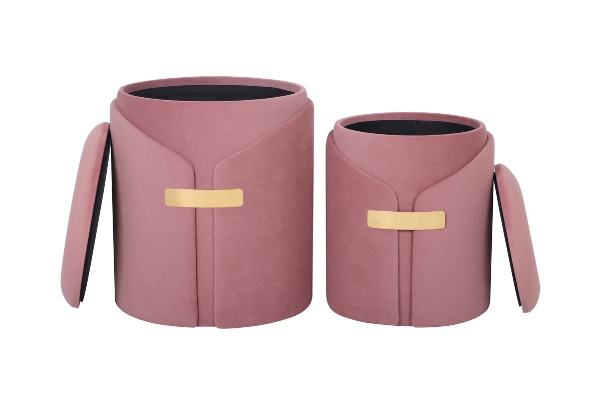 Hocker Forcet 125 2er-Set Elfenbein