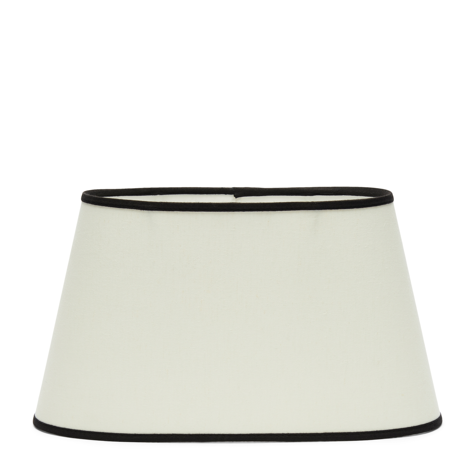 RM Oval Linen Lampshade whisper white 21x38