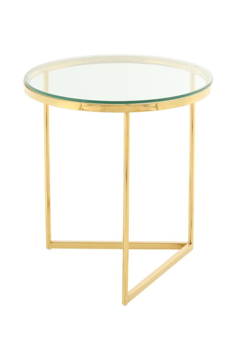Beistelltisch Wynona 125 Klar / Gold