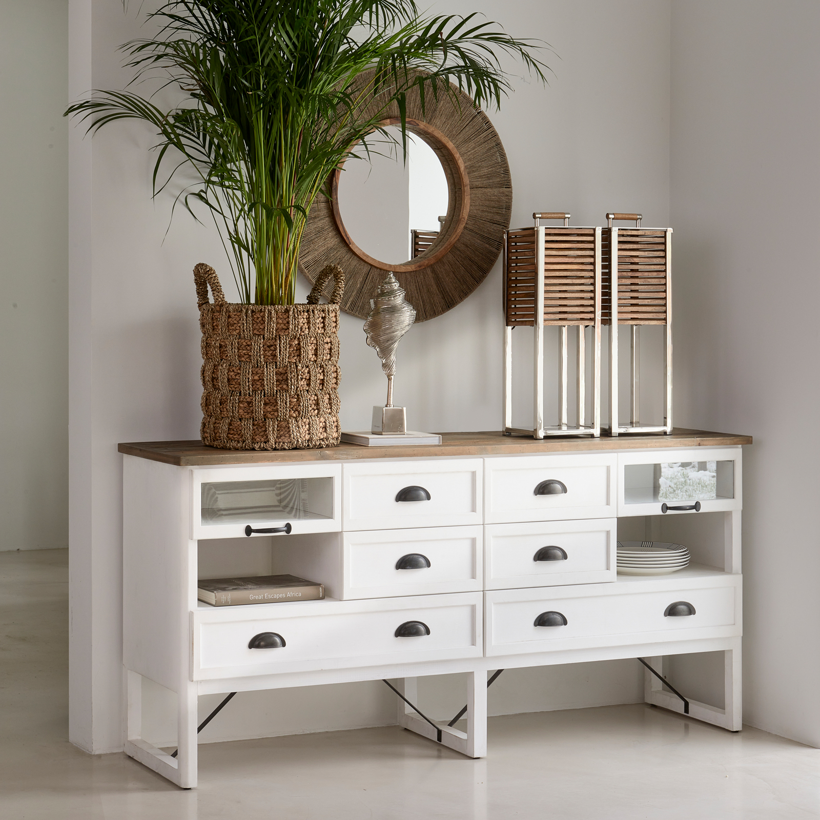 RM Shutters Table Lamp silver