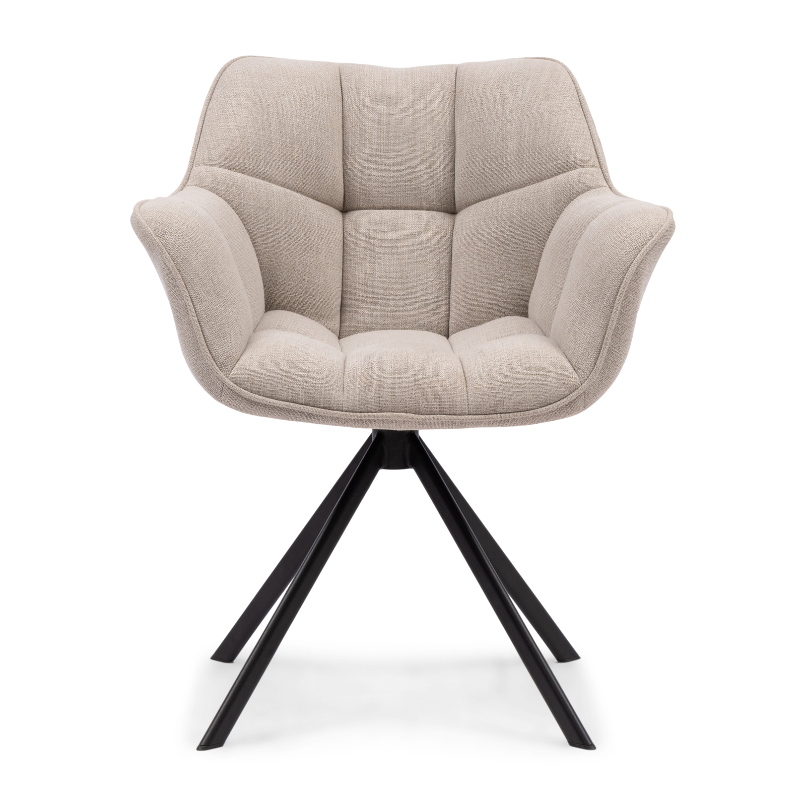 Carnaby Dining Armchair Turning Leg, mouliné linen, fabulous flax Carnaby Dining Armchair Turning Leg, mouliné linen, fabulous flax