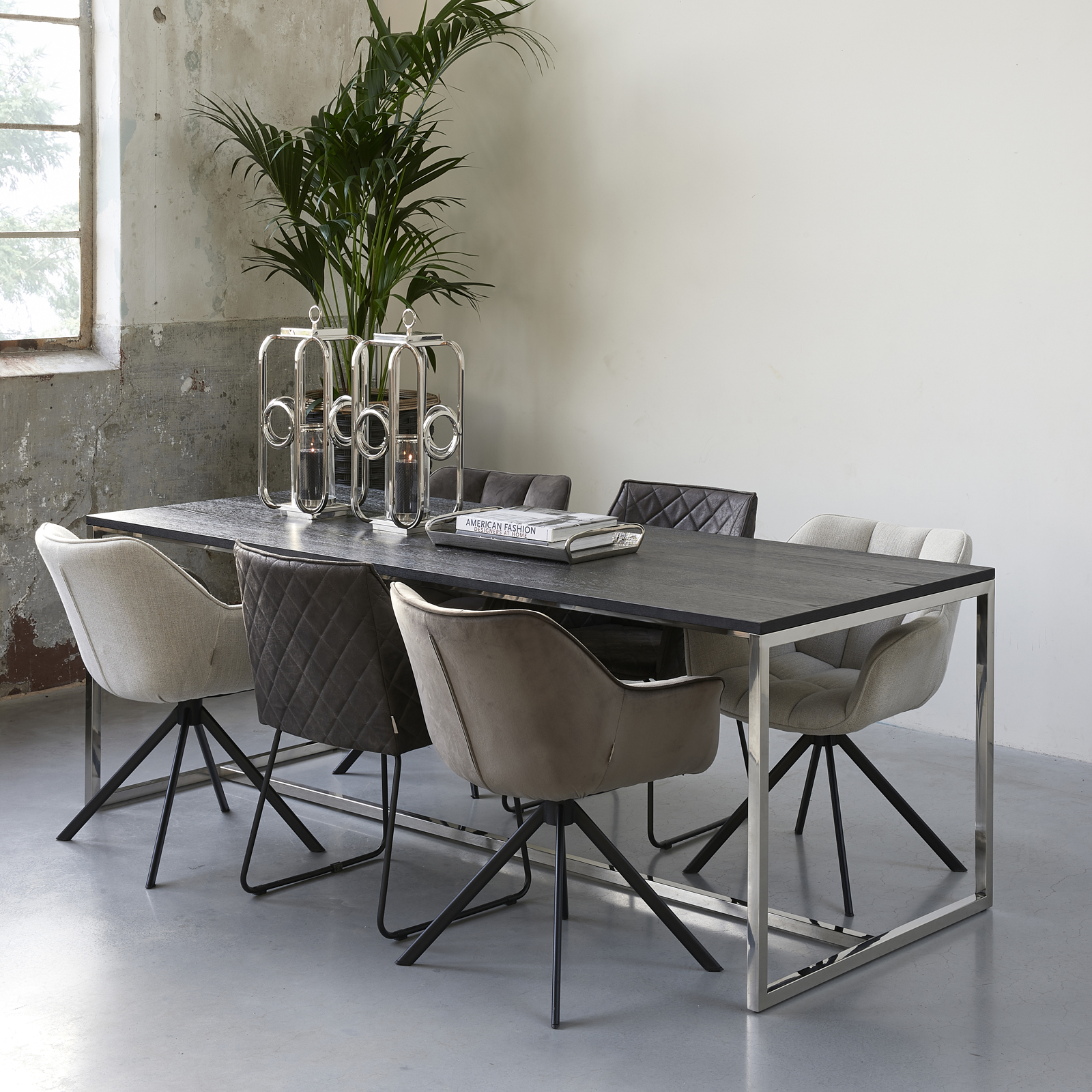 Carnaby Dining Armchair Turning Leg, mouliné linen, fabulous flax Carnaby Dining Armchair Turning Leg, mouliné linen, fabulous flax