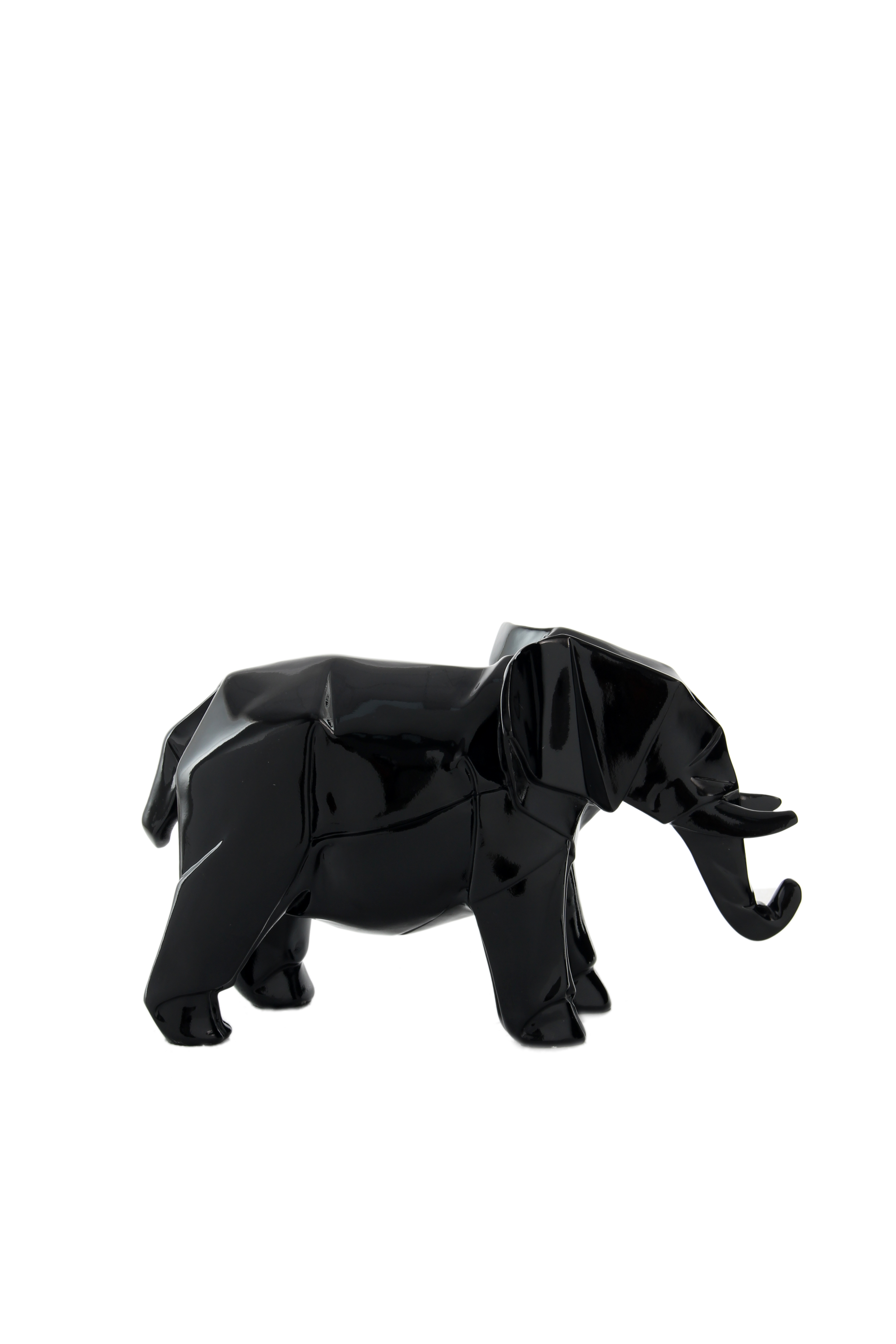 Skulptur Elephant 120 Schwarz