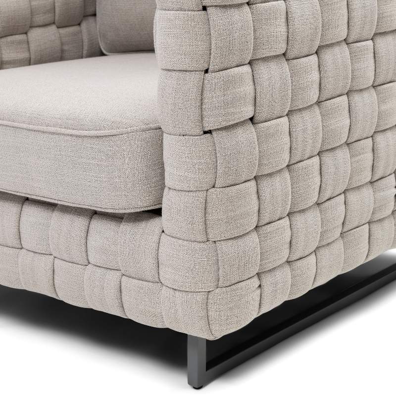 Room 48 Armchair, mouliné linen, fabulous flax Room 48 Armchair, mouliné linen, fabulous flax