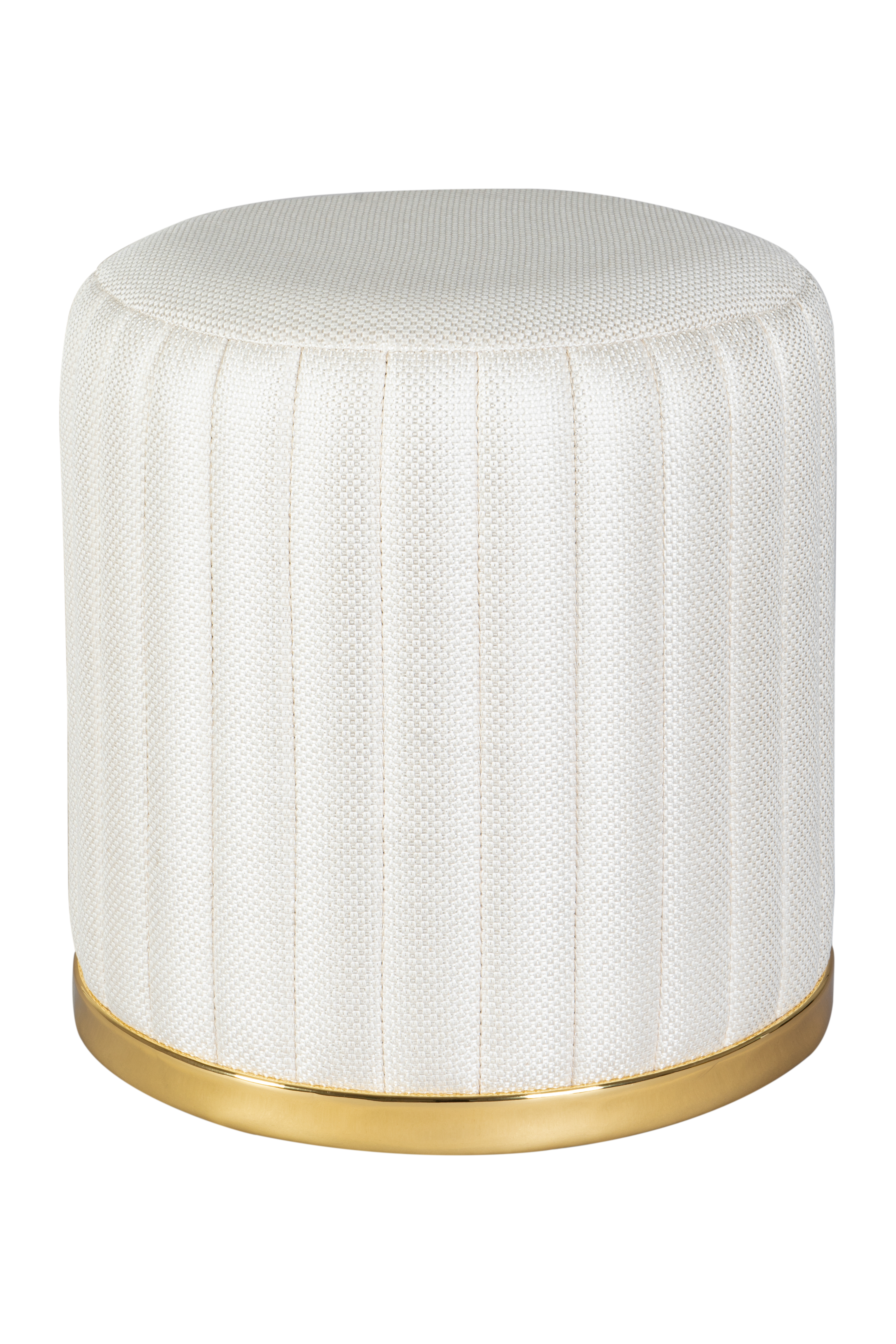 Hocker Doric 145 Elfenbein / Gold