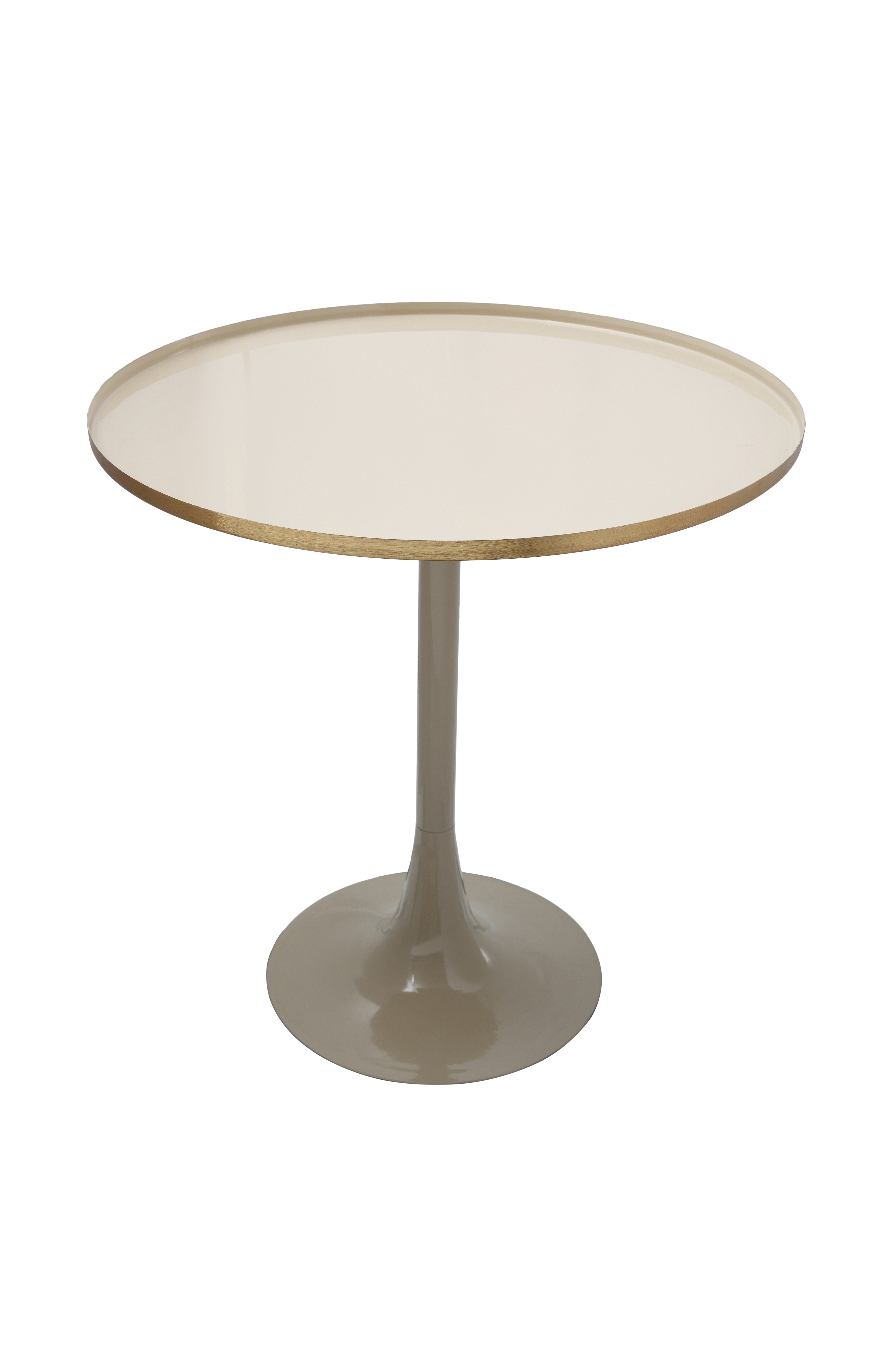 Beistelltisch Art Deco 925 Elfenbein / Taupe