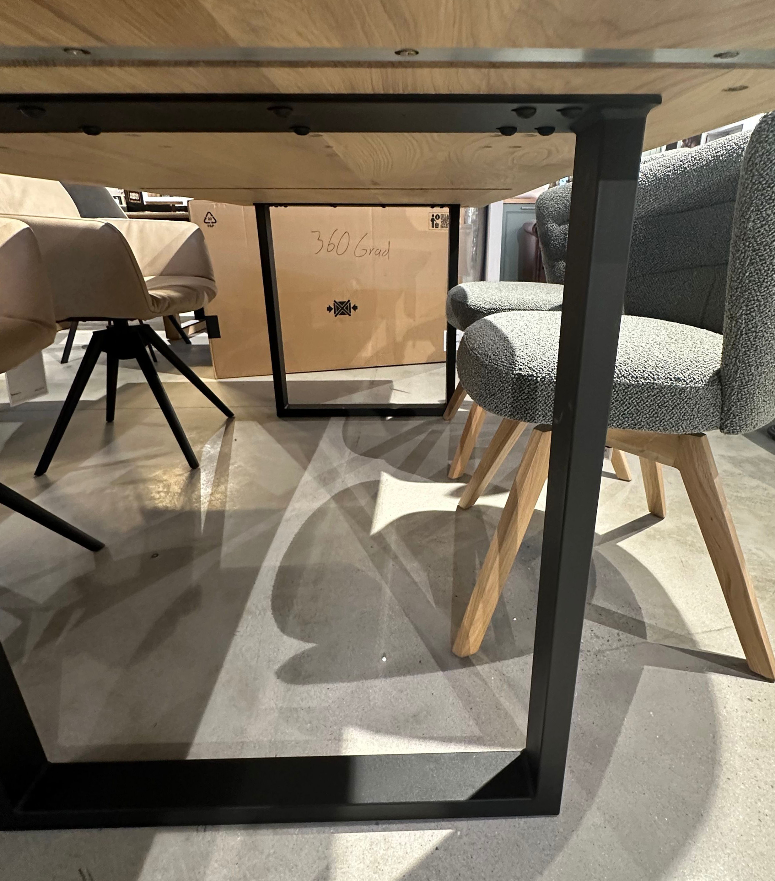 Esstisch Fargo Wildeiche Bianco geölt Wohnzimmer Esszimmer