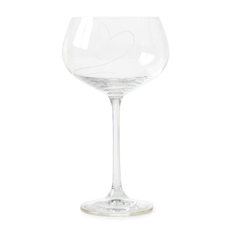 With Love White Wine Glass