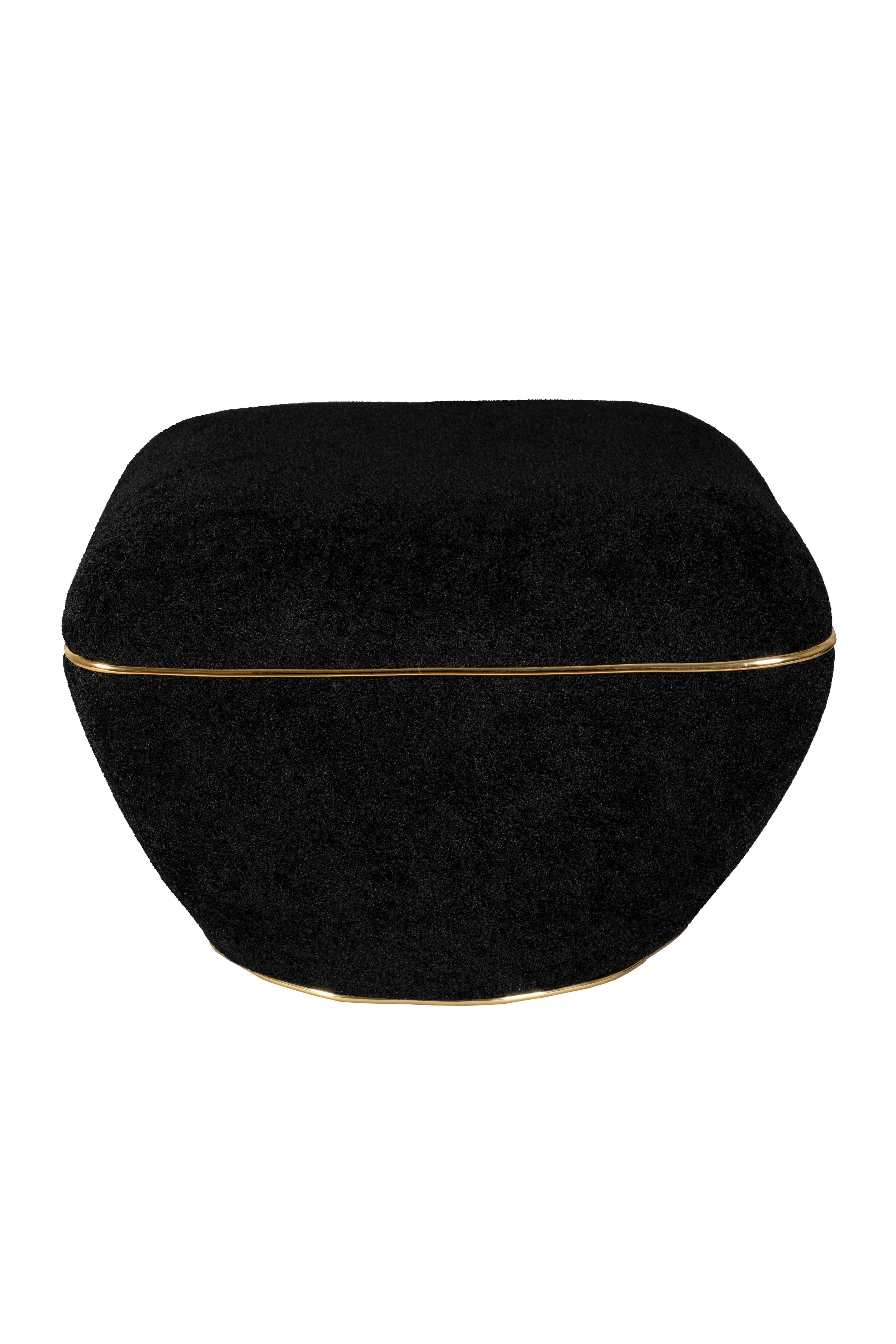 Hocker Contessa 135 Schwarz / Gold