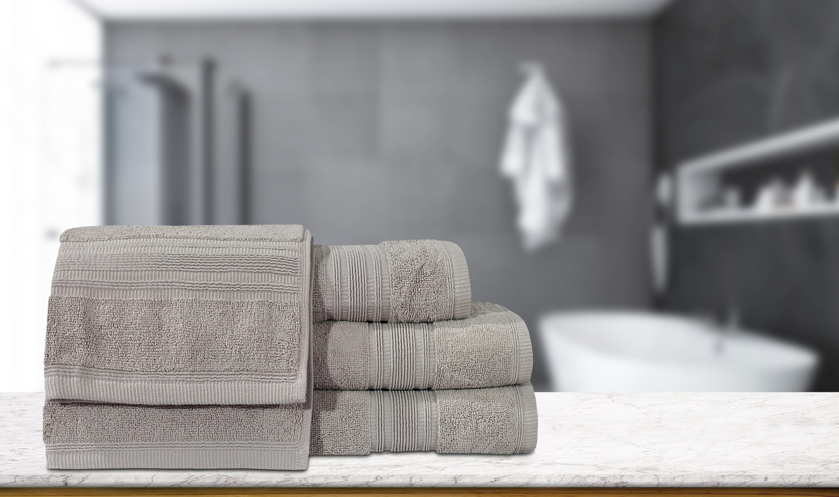 Handtuchset Marina 225 4er-Set Taupe Handtuchset Marina 225 4er-Set Taupe