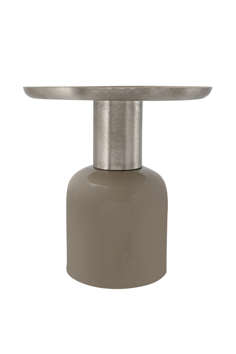 Beistelltisch Art Deco 825 Taupe / Silber