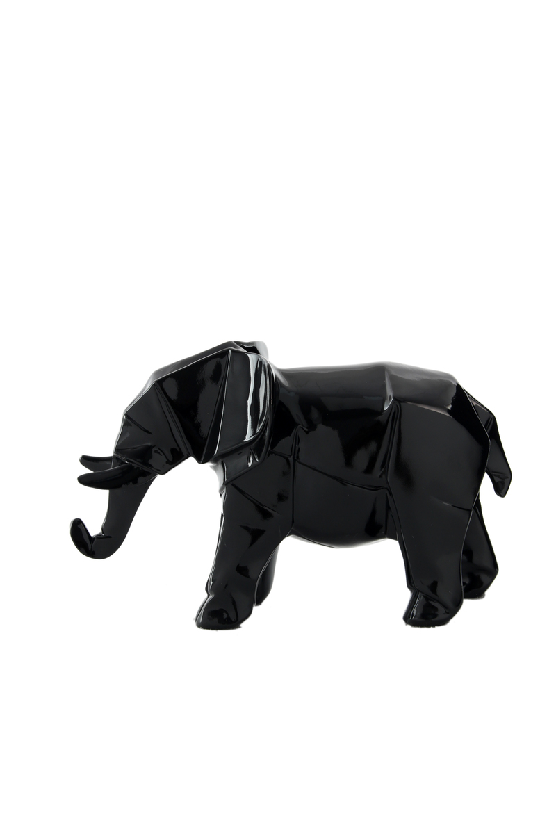 Skulptur Elephant 120 Schwarz