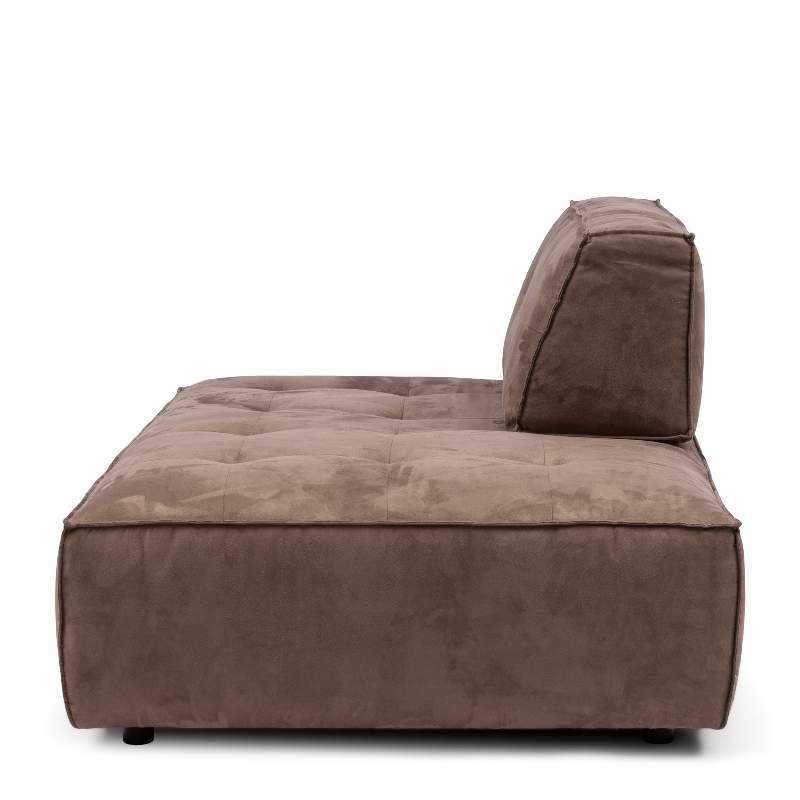 Brandon Lounger Right, scottish suede, liver