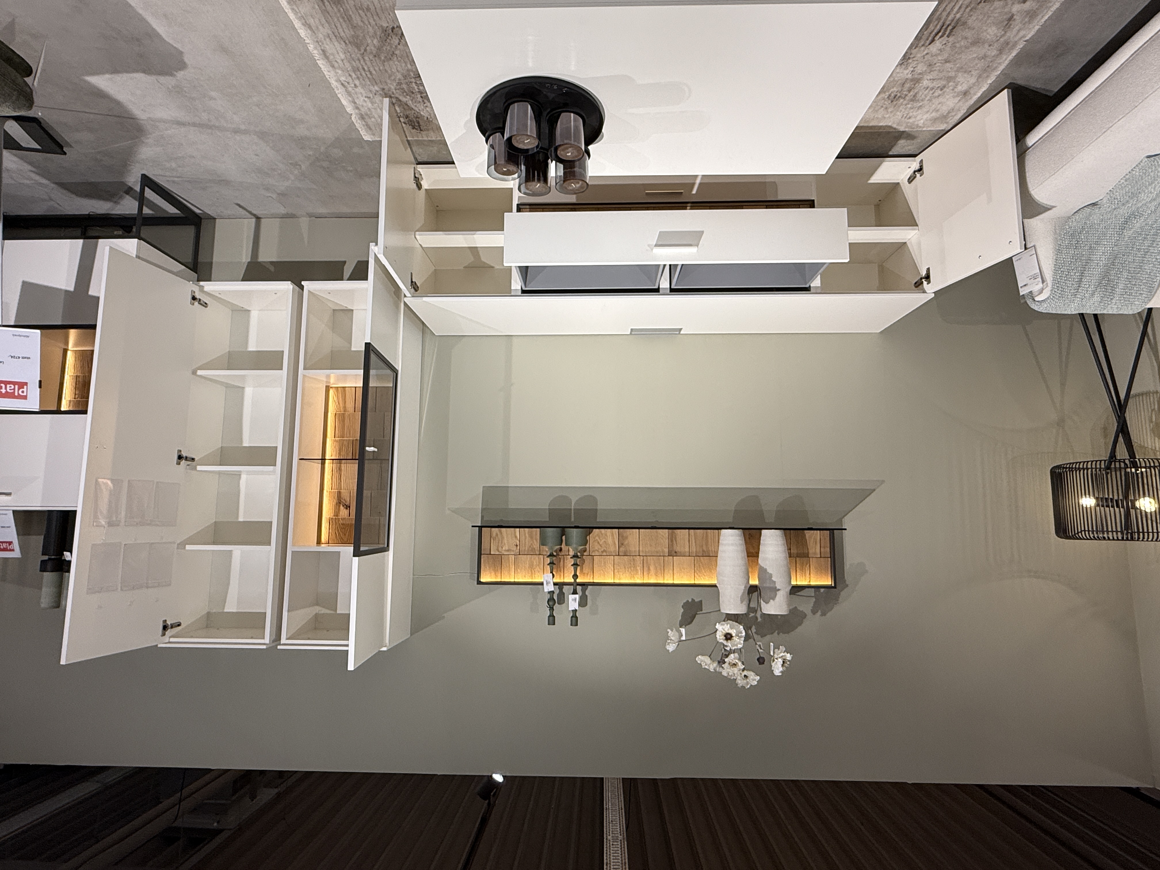 TV-Wohnlösung Legno 5-tlg. Wohnzimmer LED Beleuchtung