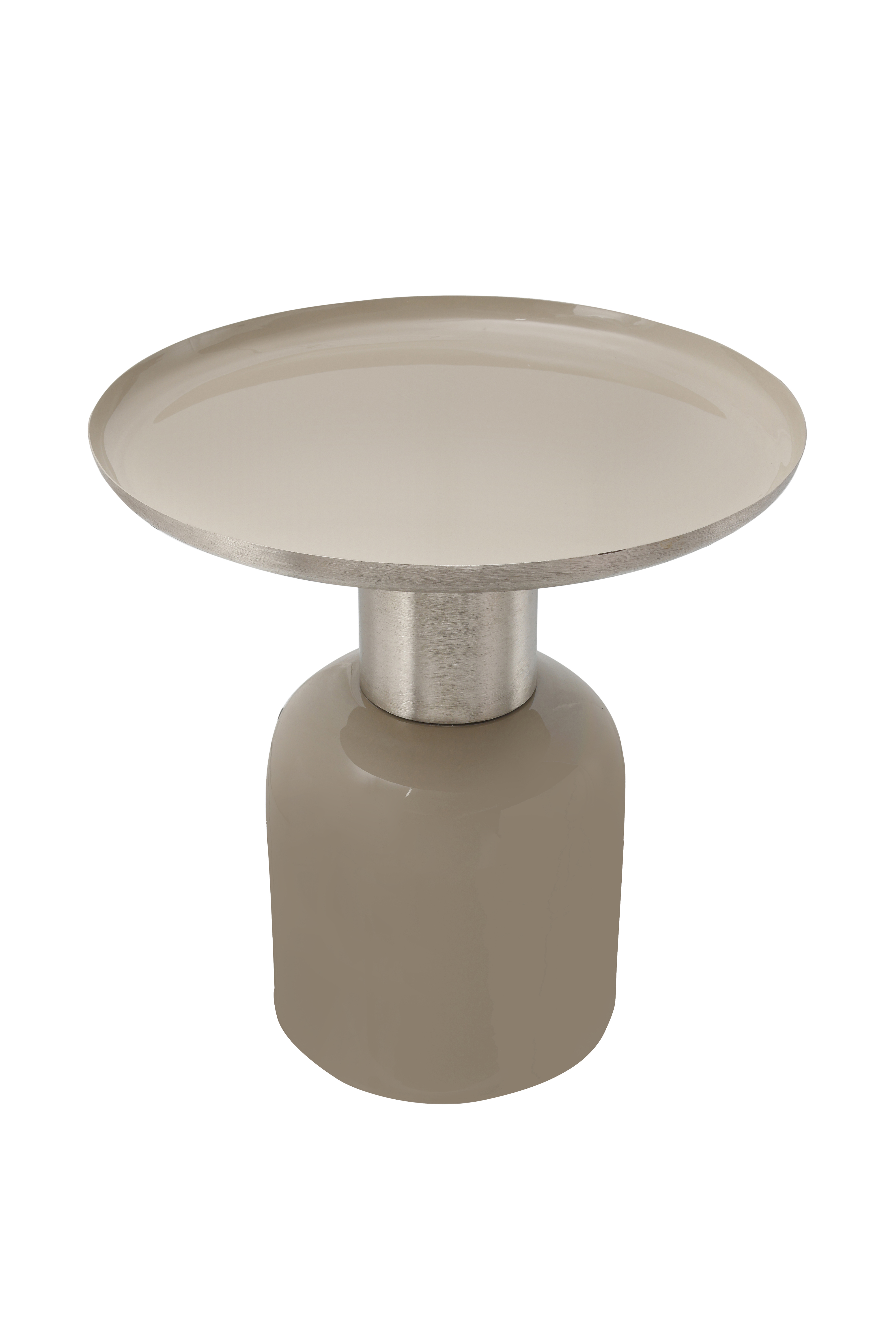 Beistelltisch Art Deco 825 Taupe / Silber