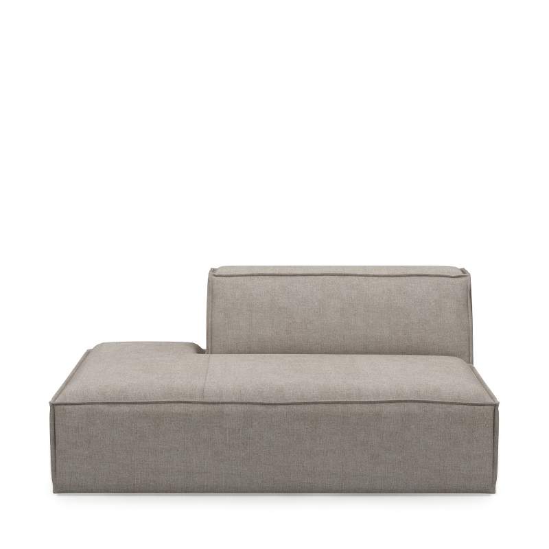 The Jagger Lounger Left, washed cotton, stone