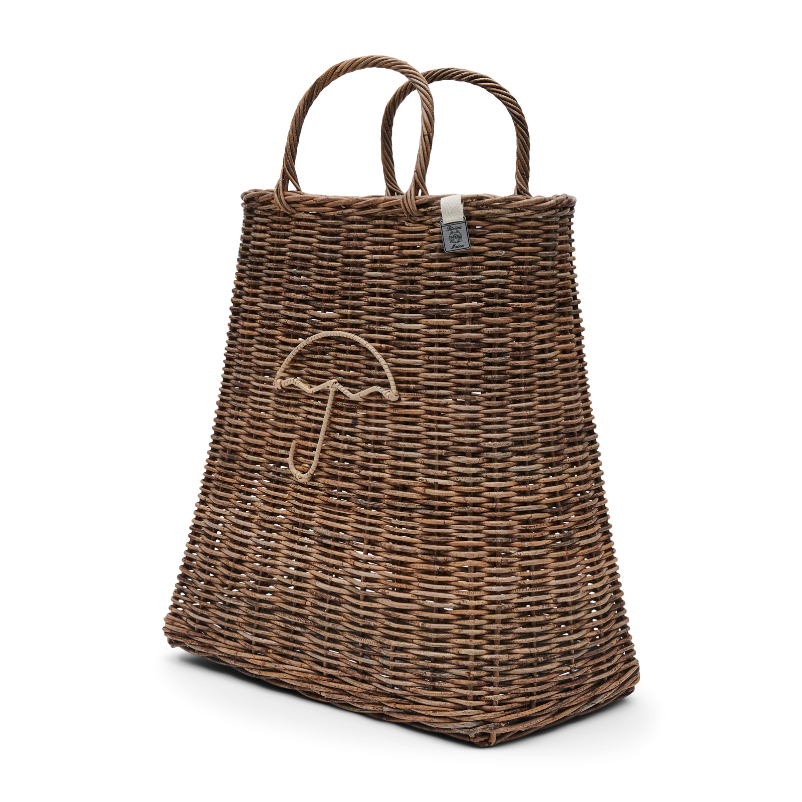 Rustic Rattan Umbrella Bag