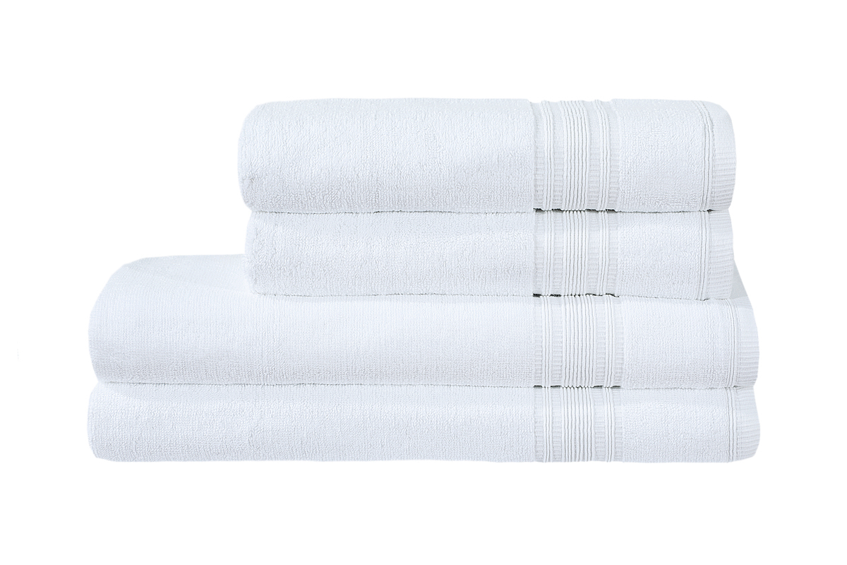 Handtuchset Marina 225 4er-Set Weiß Handtuchset Marina 225 4er-Set Weiß
